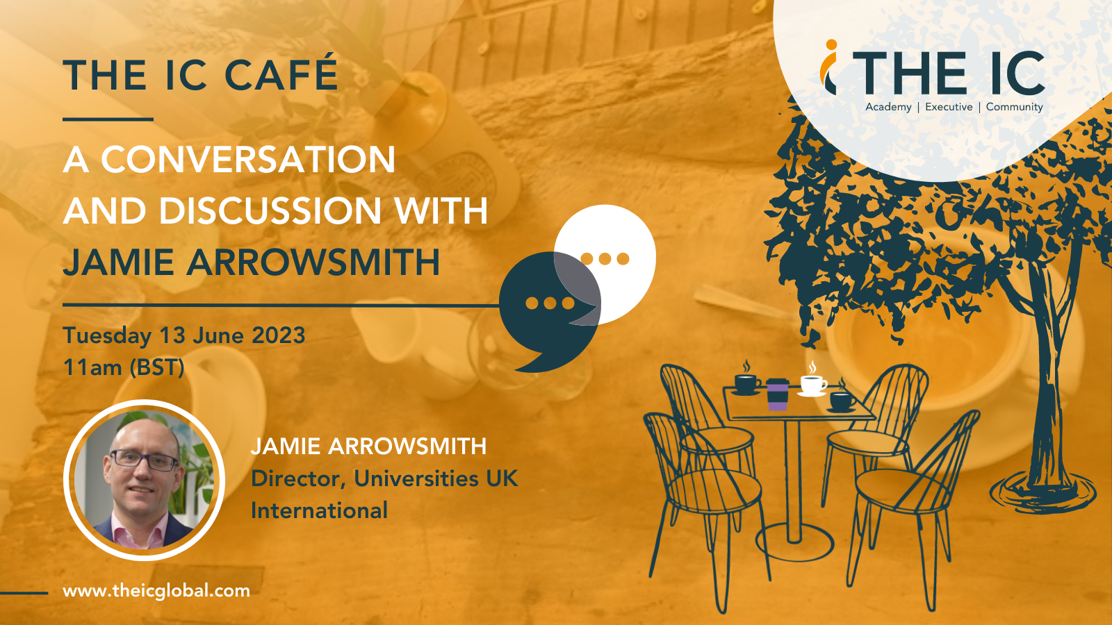 The IC Café ‘A conversation and discussion with Jamie Arrowsmith’